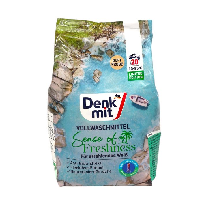 Порошок для прання для білих речей Denkmit Sense of Freshness 1,35 кг (20 прань)